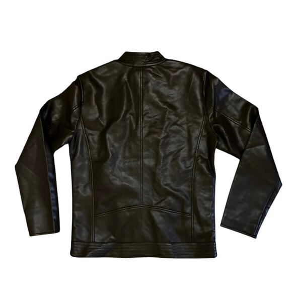 SLATE & STONE
Faux Leather Racer Jacket Mens Size Medium - Picture 5 of 6